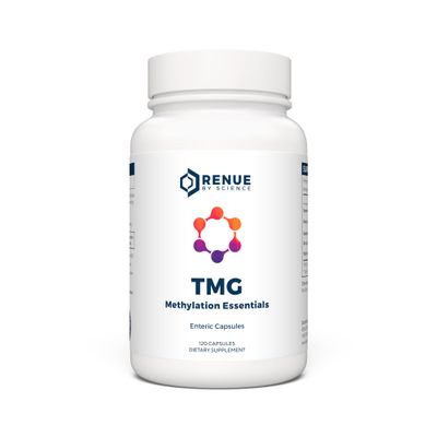Renue By Science TMG | High Strength TMG Supplements | 120 Trimethylglycine Capsules - 900mg TMG per Serving with Vitamin B12 Vitamin B6 Folate & Zinc | Made in The USA & Third-Party Tested
