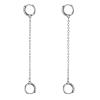 AshKiz Loop Earplug Holder - Noise Reducing Earplug Earrings (Silver, 2 Pack) view 1