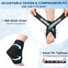 Ankle Ice Pack Wrap with Compression  Reusable Cold Gel Pack for Foot and Achilles, Dual Strap Design with Soft Plush Lining, Flexible Cold Therapy for Ankle Support view 3