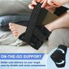 Ankle Ice Pack Wrap with Compression  Reusable Cold Gel Pack for Foot and Achilles, Dual Strap Design with Soft Plush Lining, Flexible Cold Therapy for Ankle Support view 4