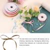 Rebower 3/8 Inch 50 Yard Satin Ribbon Thick Double Face Grosgrain Silk Ribbon, [for Gift Wrapping, Hair Bows, Wedding, Cake, Flower] - Light Brown view 3