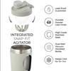 Clean Power Stainless Steel Shaker Bottle | Perfect for Protein Shakes, Pre-Workout, Smoothies, Coffee, etc. | Odor-Resistant | BPA Free Lid (Matte Black) view 2