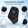 Ankle Ice Pack Wrap with Compression  Reusable Cold Gel Pack for Foot and Achilles, Dual Strap Design with Soft Plush Lining, Flexible Cold Therapy for Ankle Support - 2 Packs view 2