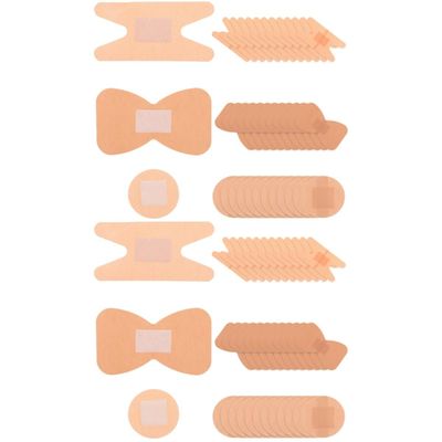 FOMIYES 300pcs Adhesive Bandages Moleskin Patch Protector Wounds Bandages Breathable Sticker