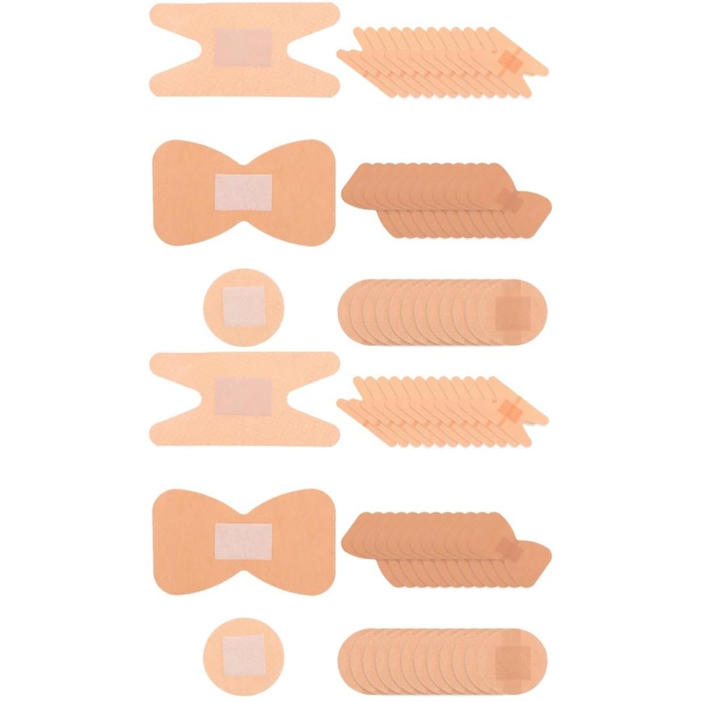 FOMIYES 300pcs Adhesive Bandages Moleskin Patch Protector Wounds Bandages Breathable Sticker
