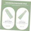 Beavorty 3pcs Natural Jade Massage Stick Foot Scraper Roller Massager Shiatsu Neck Back Massager view 4