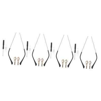 Beavorty 4pairs Replacement Eyeglasses Alloy Temples Easy to Install Glasses Parts for Sunglasses and Eyeglasses Nonslip Design Model