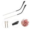 Beavorty 4pairs Replacement Eyeglasses Alloy Temples Easy to Install Glasses Parts for Sunglasses and Eyeglasses Nonslip Design Model view 2