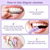 Aligner Chewies for Invisalign, 4-Pack Star Style Silicone Orthodontic Munchies Chompers For Invisalign Braces, Aligners, Retainers (Unflavored, Mint, Taro flavor, Strawberry) view 3