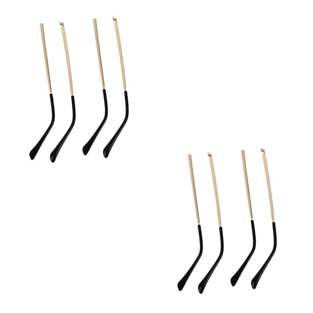 Beavorty 4pairs Metal Eyeglasses Arm Replacement Temple Arms for Glasses and Sunglasses Easy to Install Eyewear Repair Accessories Comfortable Ear Pressure Relief