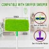 8PCS Reusable Microfiber Mop Pads Washable Wet Pads Compatible with Swiffer Sweeper Refills Pads for Wet & Dry Sweeping Cloths Mop Head Replacement for Household Cleaning view 2