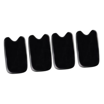 Beavorty 2sets Natural Buffalo Horn Massage Tool Facial Body Scraper Massager Skin Care Tool 2pcs*2