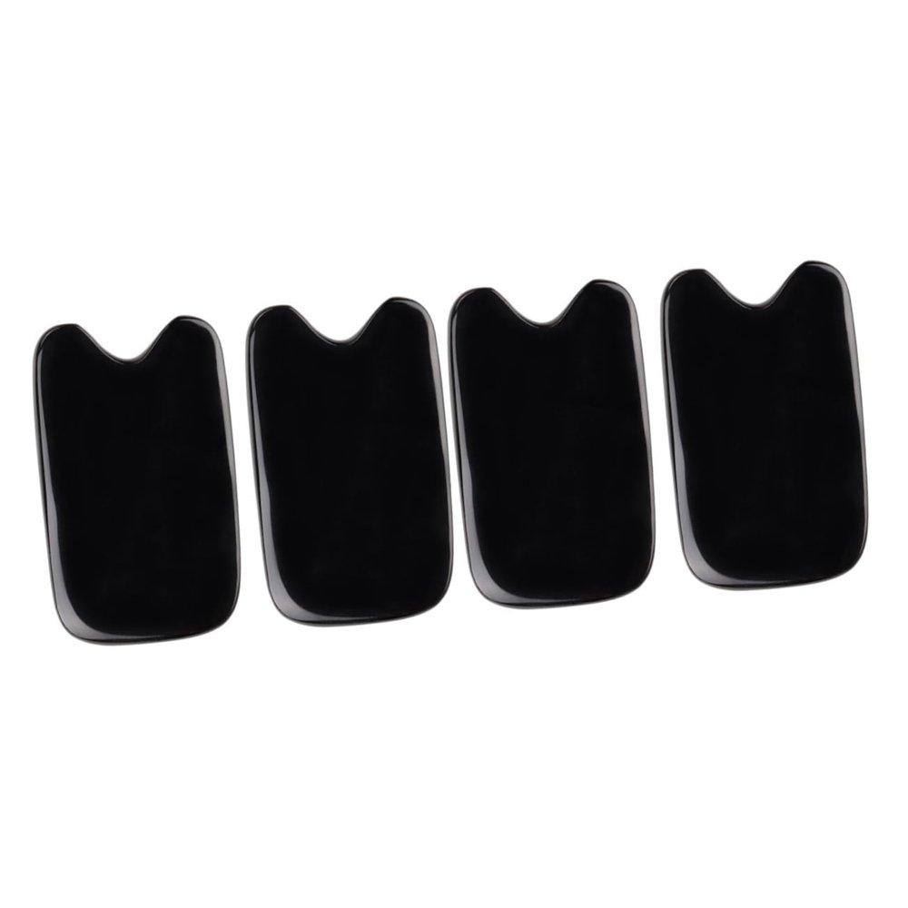 Beavorty 2sets Natural Buffalo Horn Massage Tool Facial Body Scraper Massager Skin Care Tool 2pcs*2