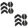 FOMIYES 20pairs Silicone Glasses Nose Pads Soft and Comfortable Eyeglass Support for Better Fit and Stability Compatible Optical Frames Black view 1