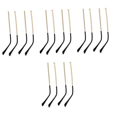 Beavorty 8pairs Eyeglasses Replacement Arms Nose for Glasses Comfortable Metal Temple Decorative Frame Parts