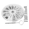 Beavorty 4sets Eyeglass Repair Kit Glasses Screws Assortment Nuts Screwdriver Repair Supplies view 2