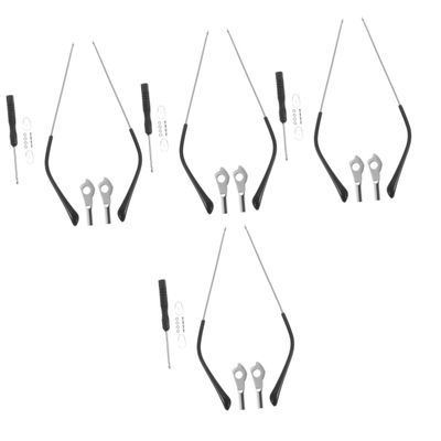 Beavorty 4pairs Glasses Replacement Arms Thin Metal Temples for Eyeglasses Replacement Frame Arms Legs Eyeglass Temple Repair Kit