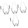 Beavorty 4pairs Glasses Replacement Arms Thin Metal Temples for Eyeglasses Replacement Frame Arms Legs Eyeglass Temple Repair Kit view 1