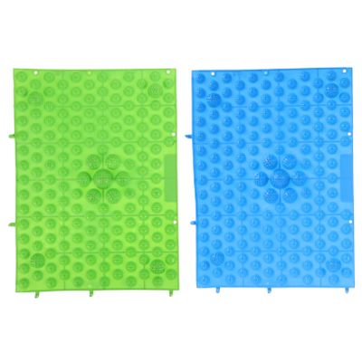 Beavorty 2pcs Thick Foot Massage Mats TPE Pads for Reflexology and Toe Pressure Relief and Comfortable Body Caring Tools for Foot Wellness