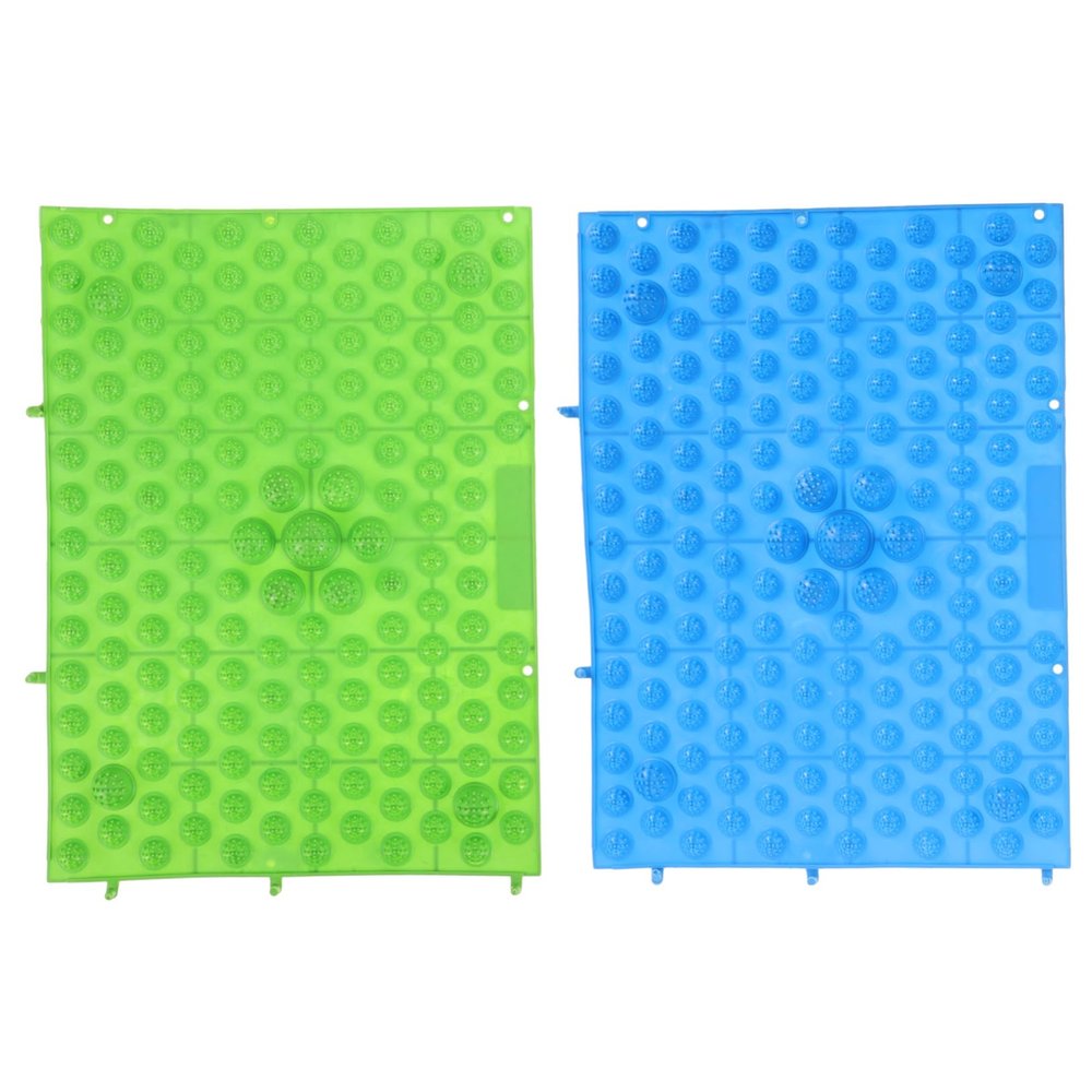 Beavorty 2pcs Thick Foot Massage Mats TPE Pads for Reflexology and Toe Pressure Relief and Comfortable Body Caring Tools for Foot Wellness