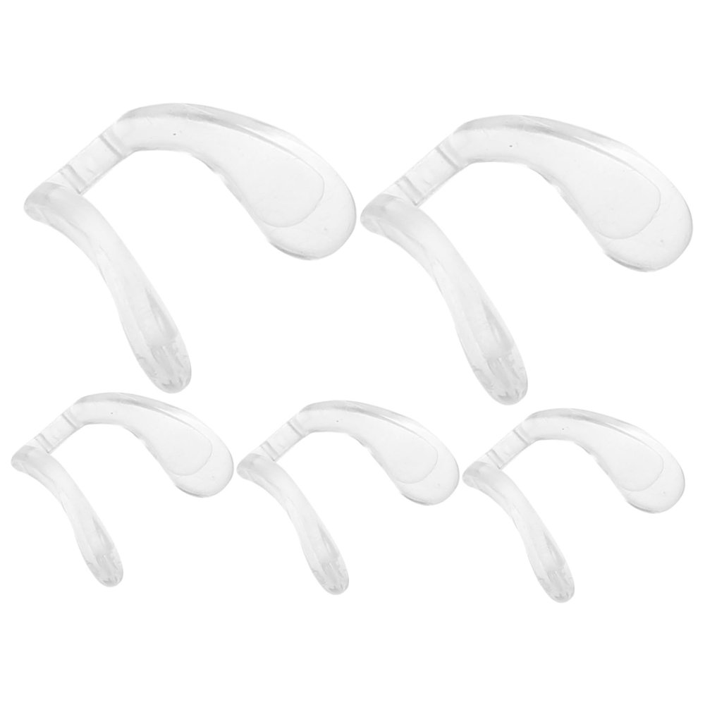 Beavorty 5pcs Slip Silicone Nose Pads for Glasses Soft and Comfortable Eyeglass Accessories Skin-Friendly Design for Boys and Girls and Non-Skid Support for Eyewear