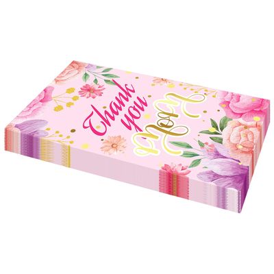 20 Pcs Mothers Day Napkins,Pink Floral Disposable Guest Napkins,Tulip Flower Luncheon Dinner Napkins,Thanks You Mom Bathroom Hand Towels for Spring Mother's Day Party Tableware Supplies