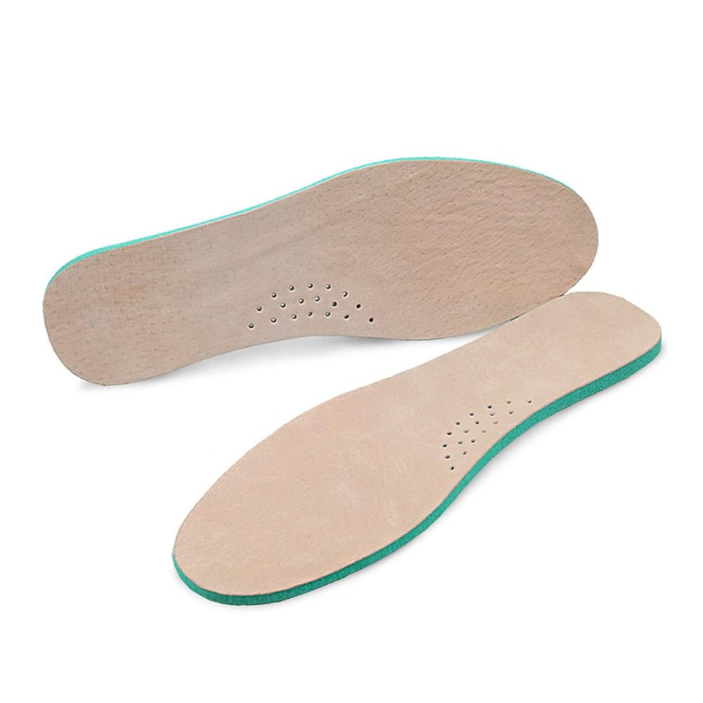 FOMIYES 1pair Leather Shoes Insoles Car Essential Oil Diffuser Damping Massaging Insoles Sponge Soft Insole Memory Foam Insoles Absorption Insoles Pad Orthotic Inserts Pigskin, size 4