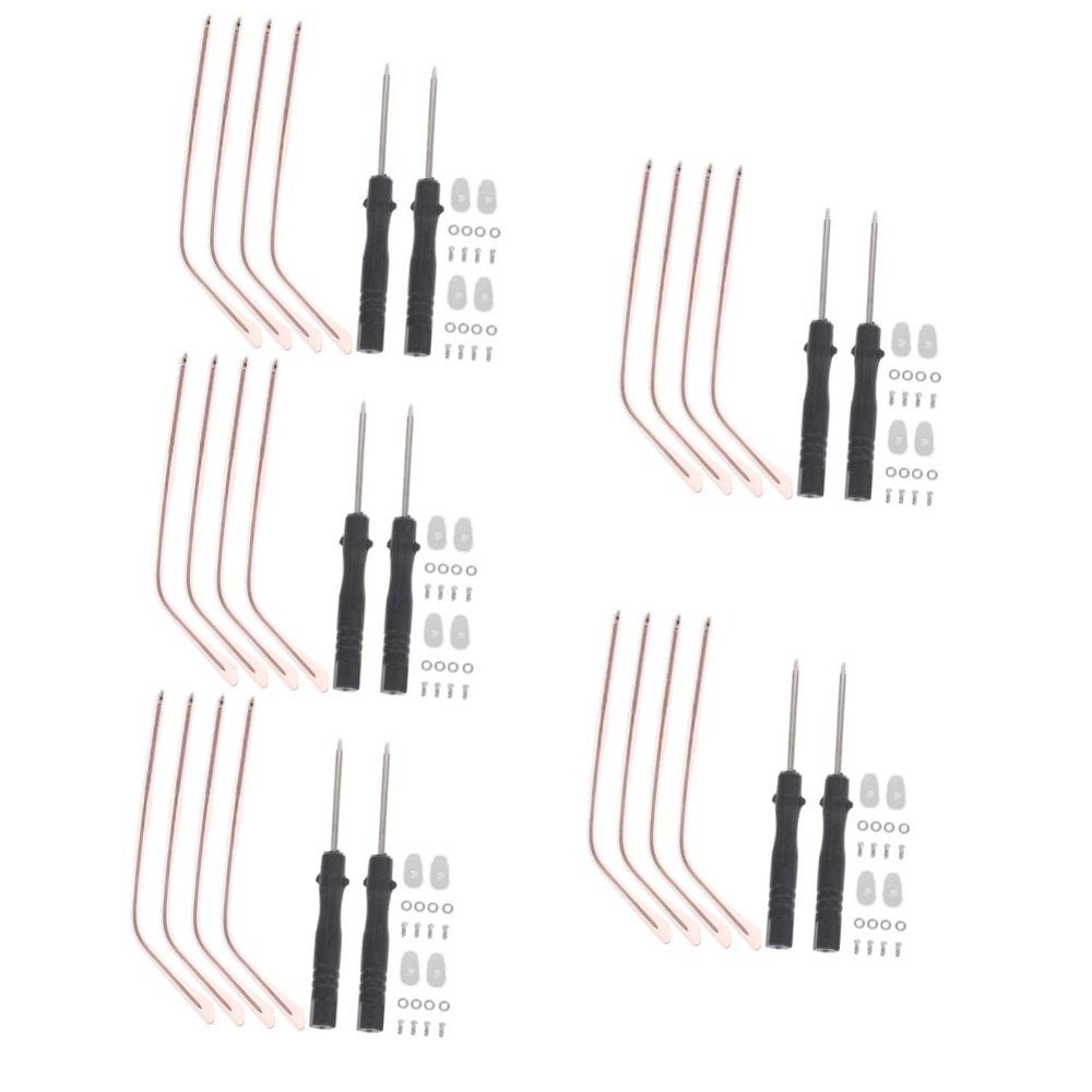 Beavorty 10sets Metal Glasses Arms - Replacement Parts for Eyeglasses and Sunglasses Easy to Install Stylish Design