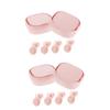 FOMIYES 4sets Silicone Noise Earplugs for Sleeping Learning and Travel Comfortable Noise Reduction Ear Plugs Storage Case for Snoring and Distraction Environments view 1