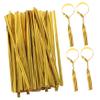 FRCOLOR 2sets Festive Candy Bags Ties Gold Zip Ties Wrapping for Treats 800pcs*2 view 1