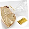FRCOLOR 2sets Festive Candy Bags Ties Gold Zip Ties Wrapping for Treats 800pcs*2 view 4