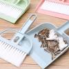 2PCS Mini Broom and Dustpan Set, Broom Dustpan Brush Small Dust Pan, Whisk Broom and Dustpan Set Small Brush and Dustpan Set Small Broom and Dustpan Set for Desk, Table, Home(blue) view 2