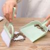 2PCS Mini Broom and Dustpan Set, Broom Dustpan Brush Small Dust Pan, Whisk Broom and Dustpan Set Small Brush and Dustpan Set Small Broom and Dustpan Set for Desk, Table, Home(blue) view 4