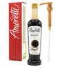 Amoretti - Espresso Coffee Beverage Infusion, 94 Servings Per Bottle (750 ml) - Drink Mix & Water Enhancer with Pump for Flavoring Cocktails, Waters, Teas, and other Beverages, Preservative Free view 1