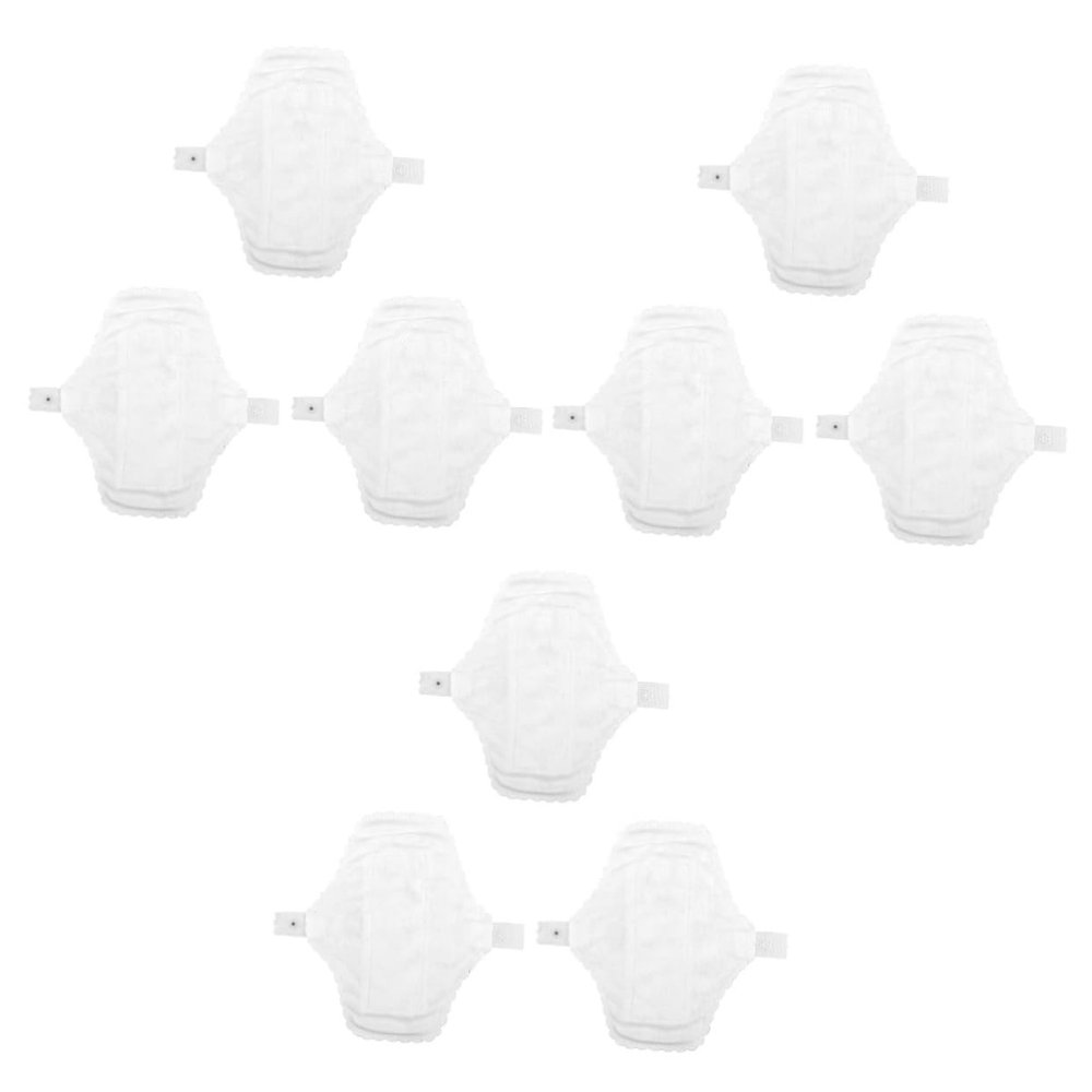 FRCOLOR 9pcs Reusable Menstrual Pads Cotton Towels Breathable Comfortable for Travel for Women