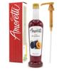 Amoretti - Plum Beverage Infusion, 94 Servings Per Bottle (750 ml) - Drink Mix & Water Enhancer with Pump for Flavoring Cocktails, Waters, Teas, and other Beverages, Preservative Free view 1