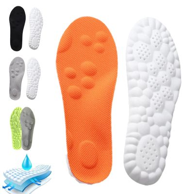 Anchester Insoles, Anchester Cushioned Insoles, Revolutionary Orthopedic Insole, 4D Cloud Technology Insole - Super Soft Breathable Shock Acupoint Massage Insole for Foot Support (Orange,11.5-12.5)