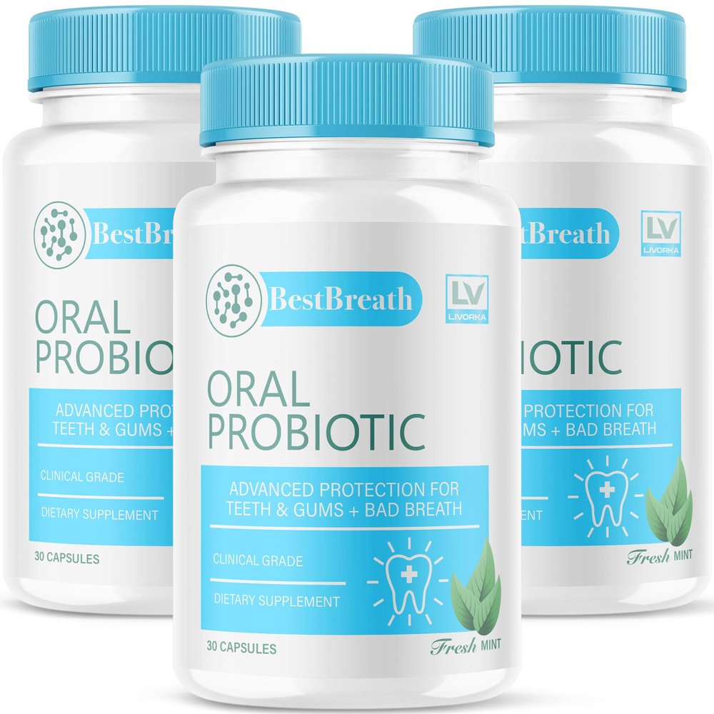 3 Pack - Best Breath - Best Breath Oral Probiotic, Best Breath Probiotic, Best Breath Pills, BestBreath, Best Breathe 90 Capsules For 3 Months, Best Breath Oral Probiotics For Mounth Bad Breath.