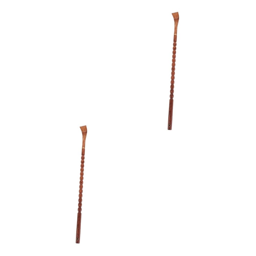 FRCOLOR 2pcs Back Massage Relief Tool Wooden Scratch Claw for Itchy Back Long Handle for Easy Use Storage
