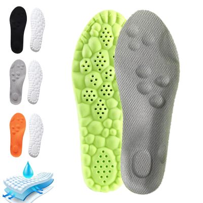 Anchester Insoles, Anchester Cushioned Insoles, Revolutionary Orthopedic Insole, 4D Cloud Technology Insole - Super Soft Breathable Shock Acupoint Massage Insole for Foot Support (Green,9.5-10.5)