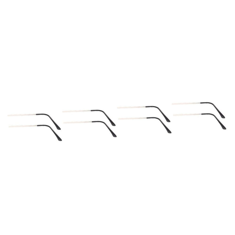 FOMIYES 4pairs Metal Eyeglasses Replacement Temple Nose Pads for Eyeglasses Glasses Repair Kit