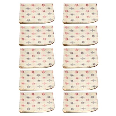 Calabria Japan Colorful Star Microfiber Cleaning Cloth Butterscotch 10 Pack Clean Eyeglass Smart Phone Screen Glasses Camera