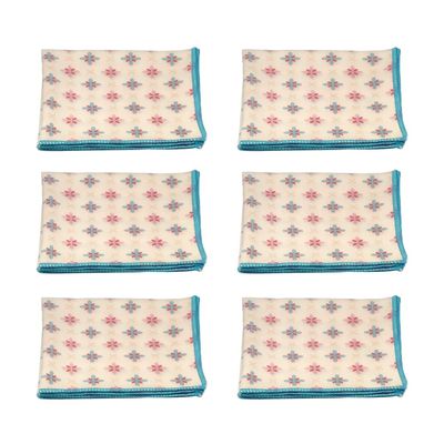 Calabria Japan Border Star Microfiber Cleaning Cloth Butterscotch 6 Pack Cleans Eyeglass Smart Phone Glasses Camera Sunglass