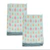 Calabria Japan Border Stars Microfiber Eyeglasses Cleaning Cloth Blue 2 Pack Cleans Phone Screens TV Glasses Camera Sunglass view 1