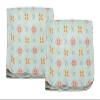 Calabria Japan Stars Pattern Microfiber Eyeglasses Cleaning Cloth Blue 2 Pack Cleans Smart Phone Screens TV Glasses Sunglass view 1