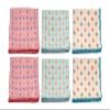 Calabria Japan Microfiber Cleaning Cloth Blue/Butterscotch/Pink 6 Pack Border Stars Cleans Eyeglass Phone Screens TV Glasses view 1