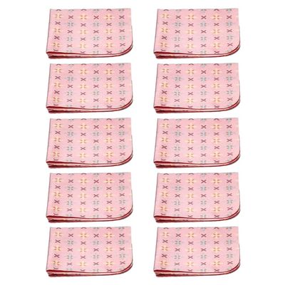 Calabria Japan Stars Microfiber Eyeglasses Cleaning Cloth Pink 10 Pack Cleans Smart Phone Screens TV Glasses Camera Sunglass