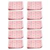 Calabria Japan Stars Microfiber Eyeglasses Cleaning Cloth Pink 10 Pack Cleans Smart Phone Screens TV Glasses Camera Sunglass view 1