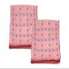 Calabria Japan Border Stars Microfiber Eyeglasses Cleaning Cloth Pink 2 Pack Cleans Phone Screens TV Glasses Camera Sunglass view 1