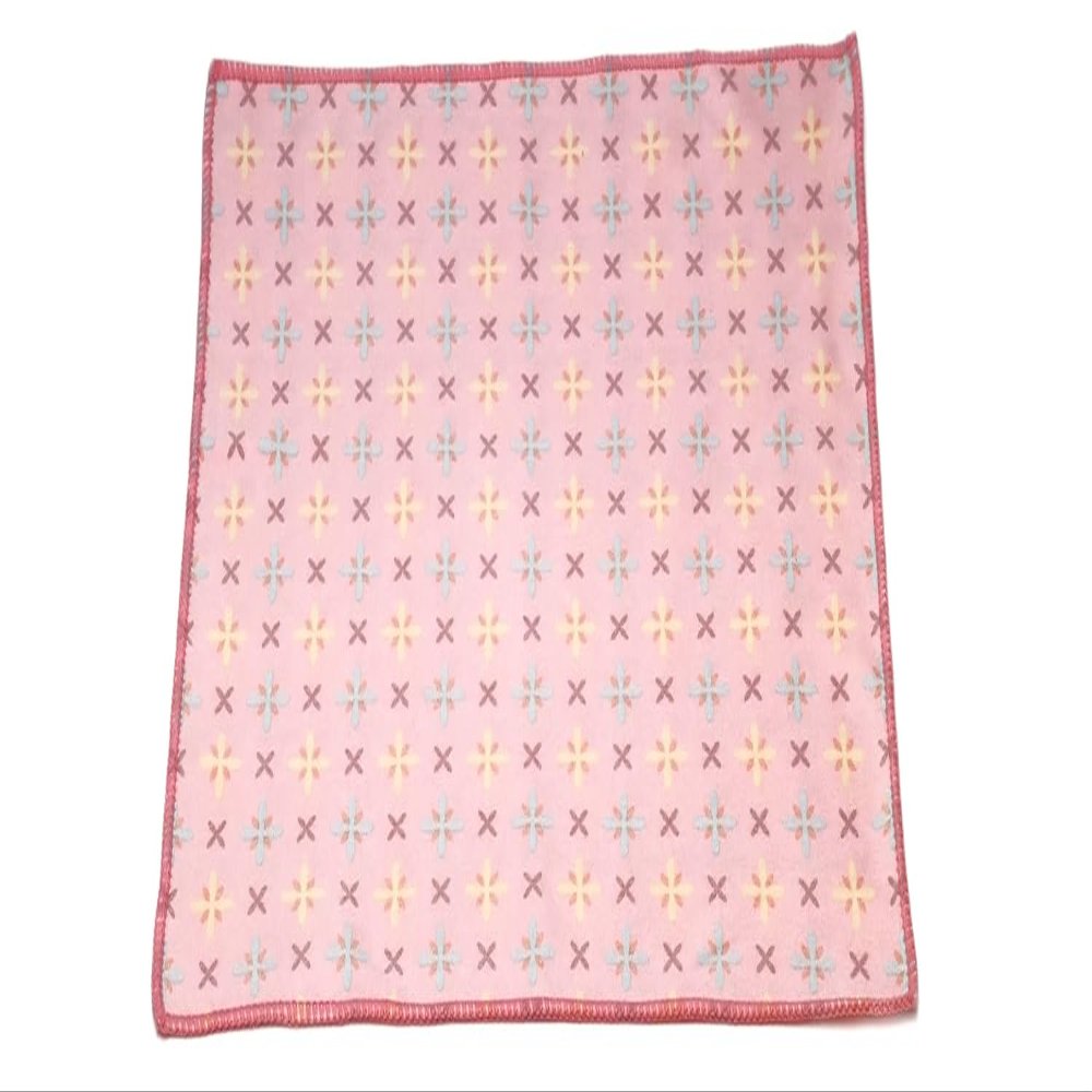Calabria Japan Border Stars Microfiber Eyeglasses Cleaning Cloth Pink Cleans Smart Phone Screen TV Glasses Camera Sunglasses